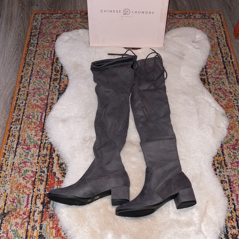 Suede Knee High Boots size 6.5 - Picture 2 of 13